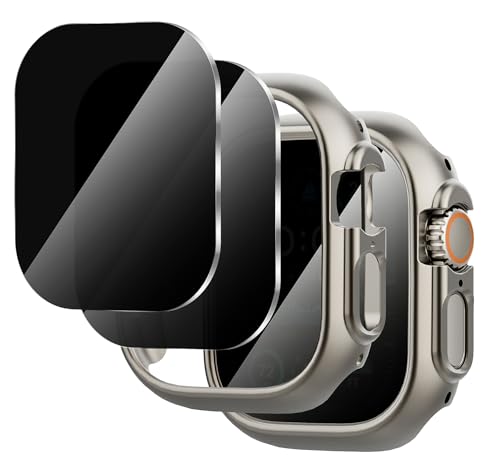 Coque protection Apple Watch 49mm et verre trempé confidentialité anti-choc