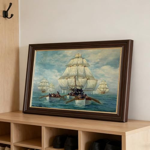 Cadre à suspendre USS Constitution poster cadeau histoire