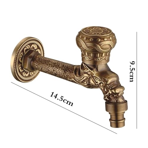 Grifo de jardín antiguo para evitar pérdidas de agua y goteras en lavaderos 6