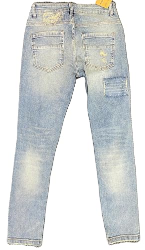 M-SOCIETY Mens Streched Mud Jeans MS-803103
