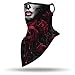 YAYOUREL Halloween Scary Skull Mask Halloween Masks for Adults Skeleton Bandana Neck Gaiter Face Mask Covering Ear Loop Hole Triangle Bandanas for Men Women UV Face Scarf Mask Cover Fishing