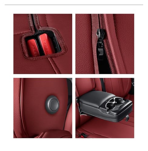 Housse de siège auto pour Mazda CX5 2017-2020 ensemble complet rouge - 3