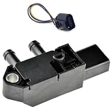 Partsline Capteur de Pression de Gaz d'Échappement avec Connectique compatible avec A3, A4, Q3, Leon, Octavia 3, Superb 3, Golf 7 1.6 2.0 TDi   Équivalent à 03L906051D 04L906051