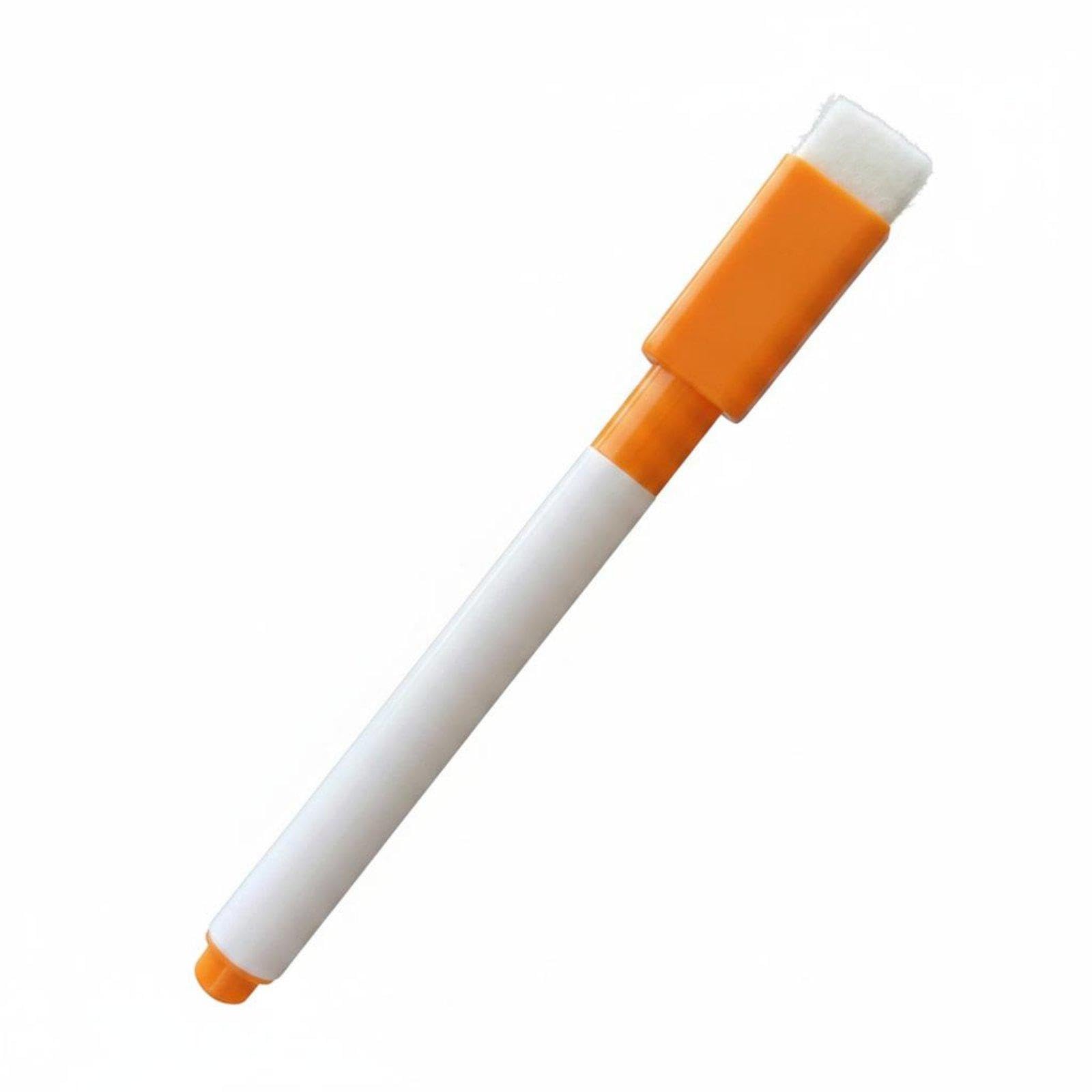 Whiteboard Marker with Eraser Erasable Water Based for Sketch Board, School Orange W Magnetic Brush-image-30