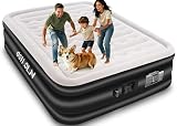 ooiloln 16 inch colchon Portable Queen Air Mattress with Built-in Pump