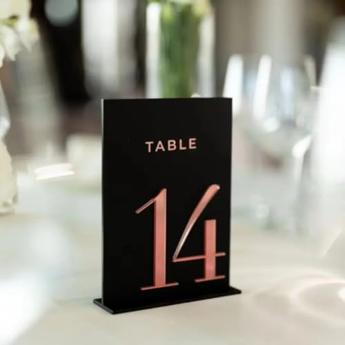 Numéros de table de mariage en acrylique décoration de réception - 5