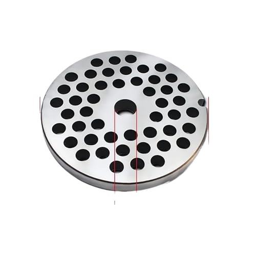 Immagine prodotto: CINDTRGA Accessori for tritacarne da 32 Pollici, Lama in Acciaio Inox, Piastra di Uscita della Carne, Tipo 32 (Diametro Uscita Carne 8 mm)
