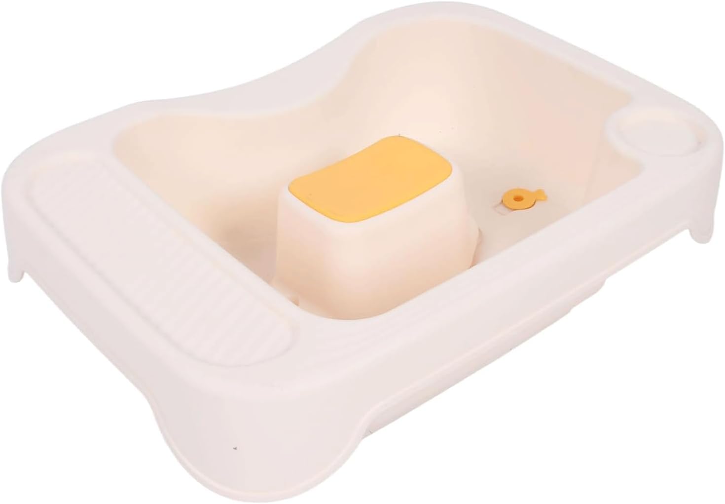 Hair Wash Tub Compact Bedside Shampoo Basin Sink Elderly Hair Washing Basin Portable Ergonomic Shampoo Bowl with Drainage Hose Hair Wash Tray