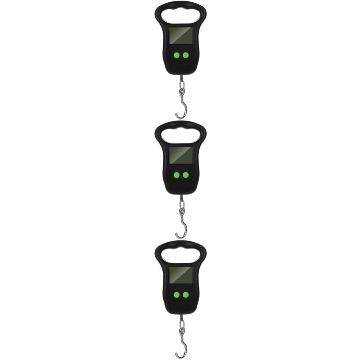 TOYANDONA 3 Piezas Báscula Colgante Digital Portátil con Pantalla LCD y Gancho de Equipaje de Alta Precisión para y Pesaje de para Maletas y Cocina