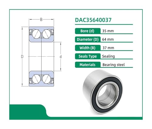 Roulement DAC35640037 double rangée de billes pour une rotation fluide - 4