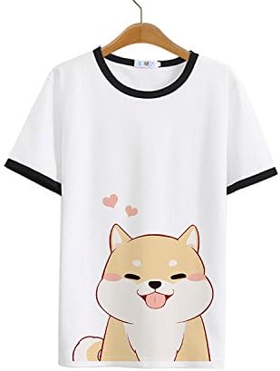 Amazon 妖怪庵 Tシャツ レディース しばいぬ 犬 可愛い 萌え コスプレ ｔシャツ 面白 春 夏 秋 安い L C アニメ 萌えグッズ 通販