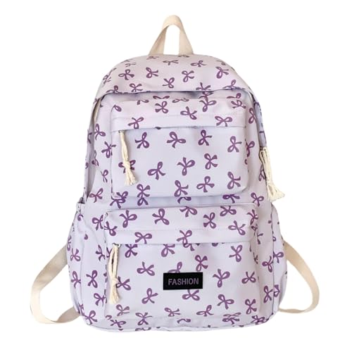 Sac à dos Kawaii violet en taille unique pour ordinateur et voyage fille