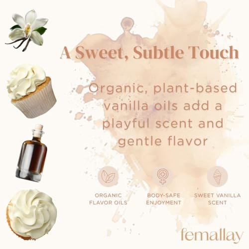 Image of Femallay Organic Vitamin E Vaginal Melts - Heavenly Vanilla - 1-pack | Feminine Moisturizing Support for Gentle Daily Vaginal Hydration & Comfort, with Natural Ingredients that Sooth and Refresh