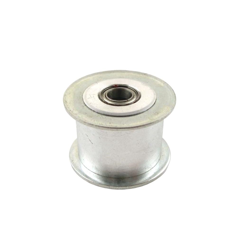 Rueda de Correa de distribución, 2 poleas tensoras de distribución HTD5M 15T sin Dientes, diámetro de 3/4/5/6/7/8/9 mm, Ancho de Correa de 16/21 mm, rodamiento y Rueda síncrona.(6mm,21mm)