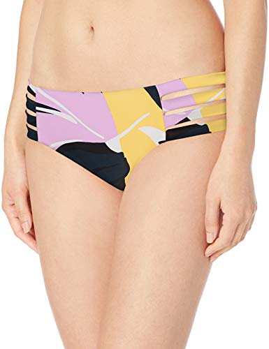 Seafolly Women's Multi Strap Hipster Full Coverage Bikini Bottom Swimsuit, Cut Copy Blueprint, 8 US