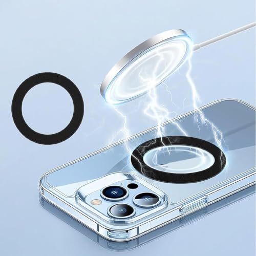 マグネットリング Magsafe対応 磁気増強 6個入 ワイヤレス充電対応キット 薄型 内側に貼る 軽量 持ち運び便利 おしゃれ 人気 多機能 家庭用 業務用 プレゼント ギフト 贈り物