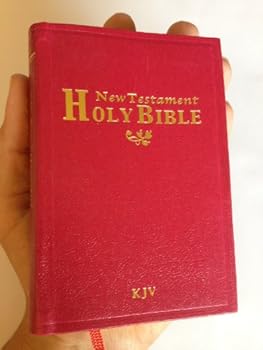 Hardcover KJV New Testament Holy Bible (Pocket Size) Red or Black Book