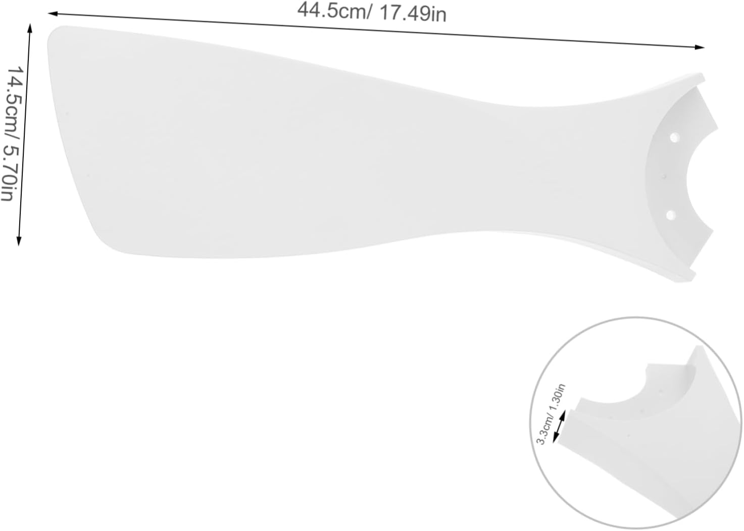 DOITOOL 3Pcs Ceiling Fan Blades Replacement for Traditional Fans Plastic Paddles Easy DIY Installation for Living Bedroom Office Elegant Design for Enhanced Airflow