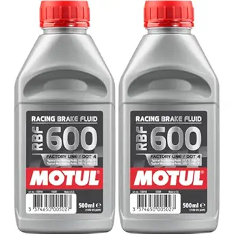 Motul RBF 600 Factory Line DOT 4 Racing Brake Fluid 2×500 ml
