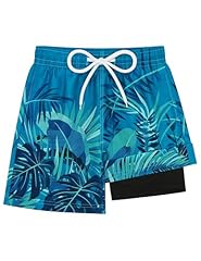 Teal With Tropical Plants