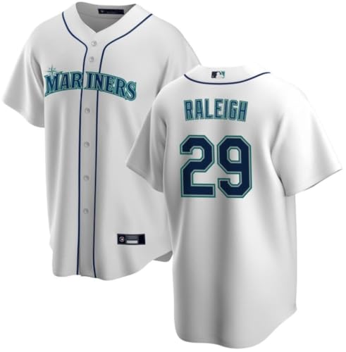 Outerstuff Youth Cal Raleigh Seattle Mariners Replica Home Jersey (as1 Alpha l Regular) White