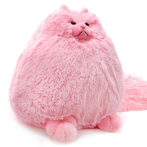 Image of Winsterch Fluffy Giant Cat Stuffed Animal,20 inches Large Cat Stuffed Toys,Birthday for Girls Kids Girlfriend Mother Women,Big Cute Pink Plush Stuffed Animal Plush Toy