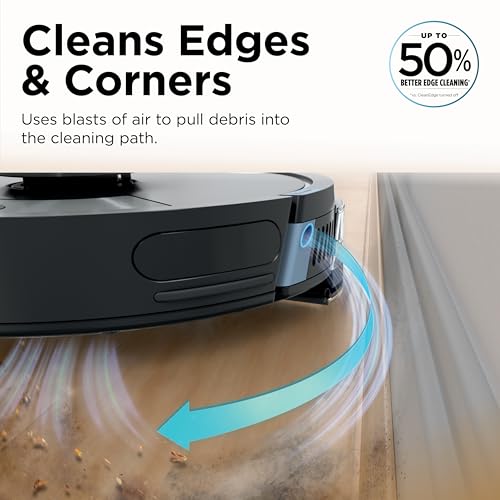 Image of Shark Matrix Plus | 2-in-1 Robot Vacuum & Mop for Carpets & Hard Floors | Sonic Mopping & Powerful Suction for Pet Hair | Self-Empty Base | 45-Day Capacity | HEPA | LiDAR Nav | Black /Mocha | AV2630WA