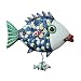 Allen Designs "Fishy Lips" Whimsical Pendulum Wall Clock