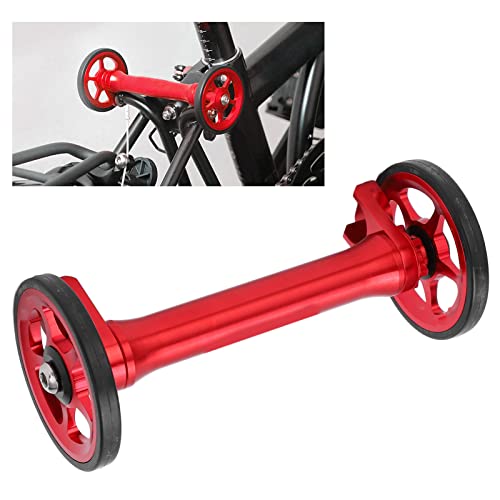 KIMISS Easy Wheel Extension, Strength Lightweight Telescopic Easy Wheel Bar High Extender Folding Bike Rod for 3sixtyBlack (Red) - Image 2