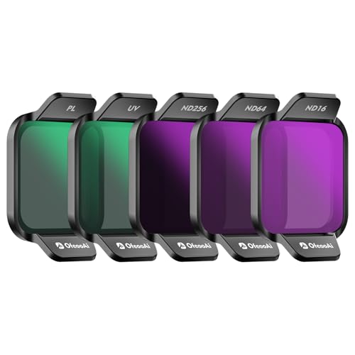 OfeooAi 5-Pack Filter Kit for DJI FLIP Includes UV CPL ND16 ND64 ND256 Covers Essential to Extreme ND for Long Exposure & Bright Sun Professional Aerial Filmmaking Bundle