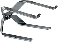 Vista 1 de Computer Stand Notebook Bracket Desktop Height Adjustable Vertical Support Frame Suspension Cooling Base Durable