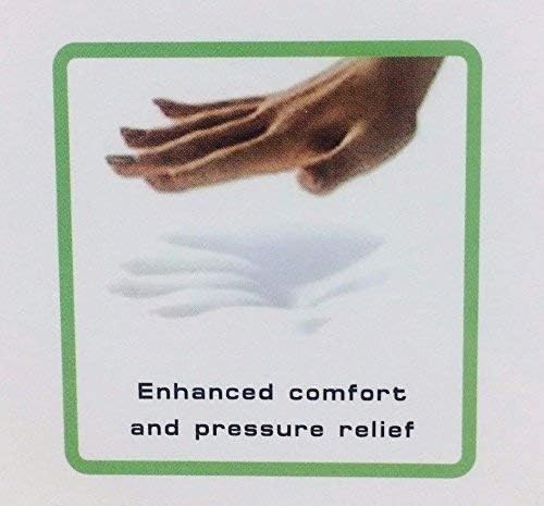 E4Emporium Cervical Contour Bamboo Memory Foam Pillow - Orthopedic Pillow With Soft Support for Total Relief of Neck and Back Pain, Washable Hypoallergenic Pillow (50x30 cm)