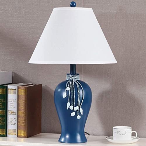 Lampe de bureau LED E27 avec abat-jour en tissu pour table de chevet