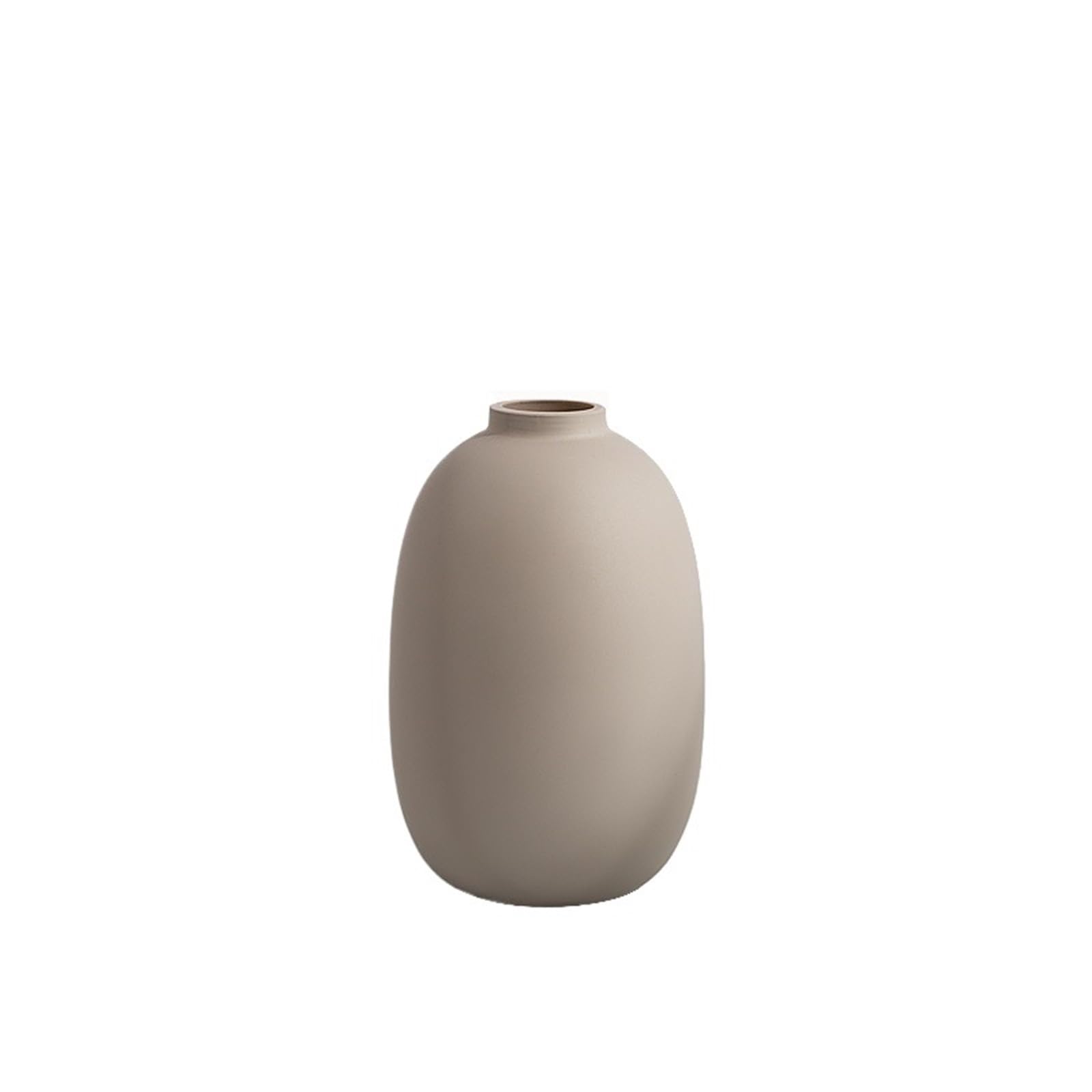 Vase en céramique coloré boule ronde pour arrangement de fleurs cylindrique
