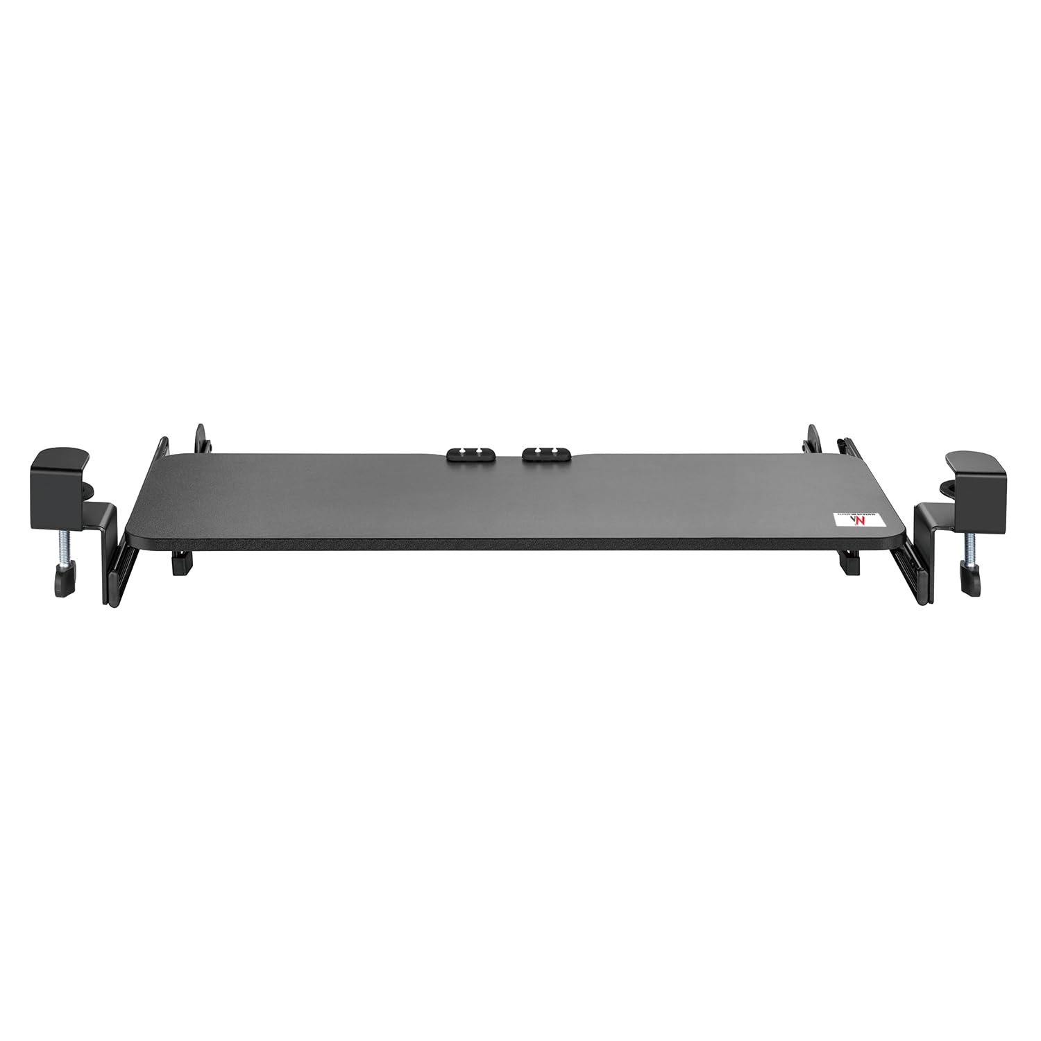 Maclean MC-462 Verstellbare Tastaturschublade 67x24cm für Untertisch-Montage mit C-Klemmhalterung Computer-Tastaturständer Maximale Belastung: 5 kg, Höhenverstellung
