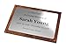 OriginDesigned Placa conmemorativa personalizable, plata y nogal, apta para uso interior y...