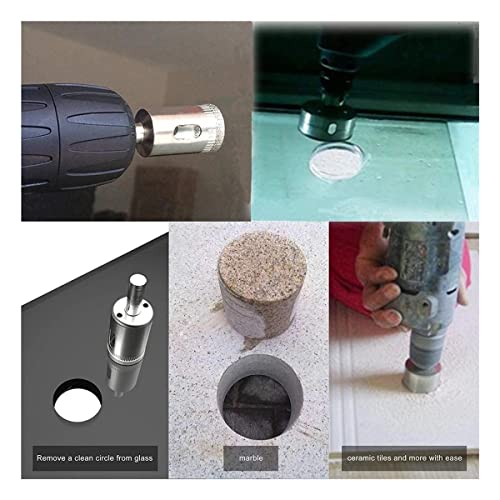 gatenzoeker 17 Delige Gatenzaag Set Verstelbare Diamant Bits Tegel Glas Bits Gids Armaturen Armaturen Locators Opening… - Afbeelding 6