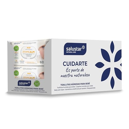 Toallitas húmedas Salutar Atopicalm para bebé, especial pieles sensibles con tendencia atópica.