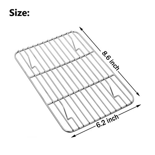Buy Small Baking Rack Set of 2, Efar Stainless Steel Metal Roasting