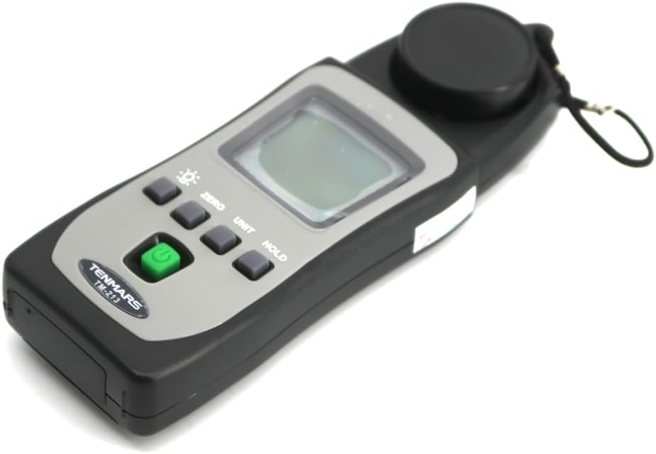 Close-up of the UV sensor on the TENMARS TM-213 with the protective cap removed.