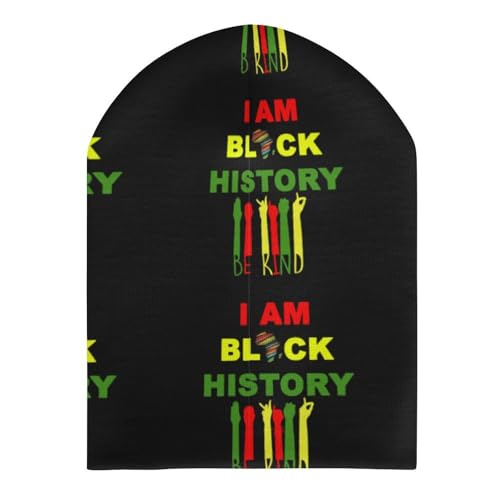 I Am Black History Month Kids Beanie Hat for for Girls Boys Children Cap Winter Knitted Chemo Cancer Headwear Accessories Gifts Decoration3