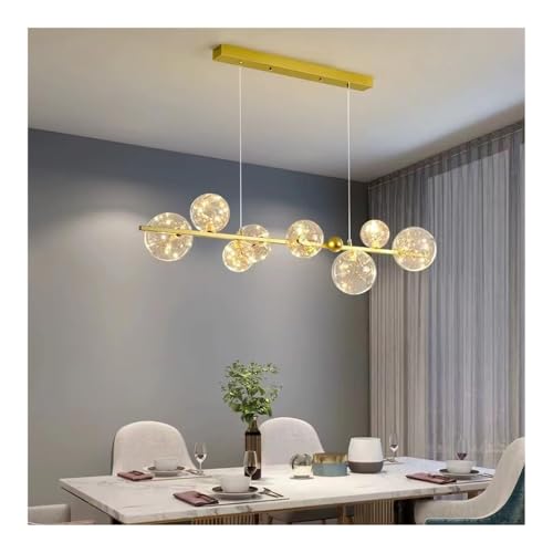Lampe suspendue or vintage à intensité variable pour éliminer les reflets agressifs