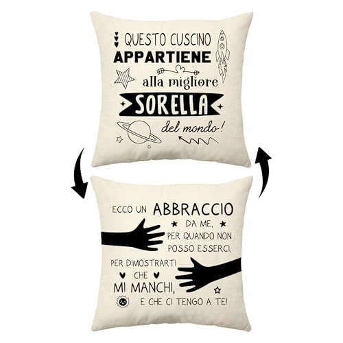 Aconesong Questo Cuscino Appartiene alla Migliore Sorella del Mondo Divertenti