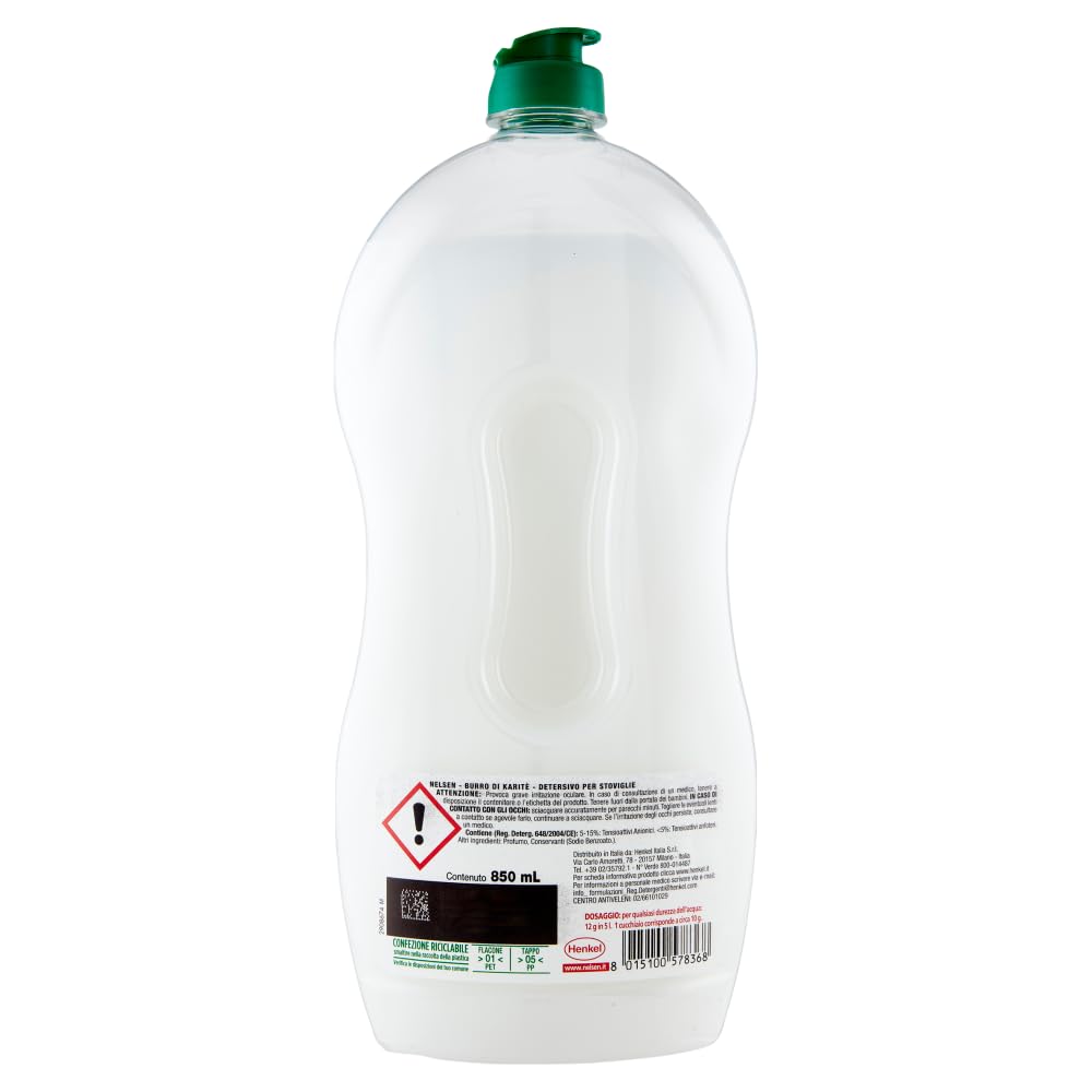 12 chiodi di garofano Burro di Karitè,Detersivo per Piatti – Detersivo per Piatti – Burro di Shea – Sgrassa accuratamente e ha un effetto rinfrescante sulle stoviglie 850 ml + portachiavi Beni