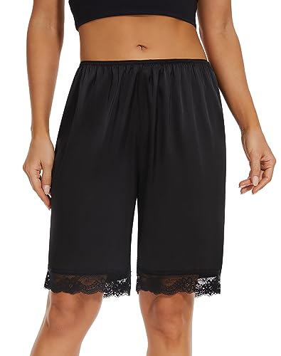 MANCYFIT Bloomers for Women Satin Pettipants for Under Dresses Culottes Slip 9