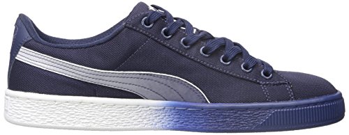 PUMA Men's Basket Classic Mesh Fade Sneaker, Peacoat, 11 D US