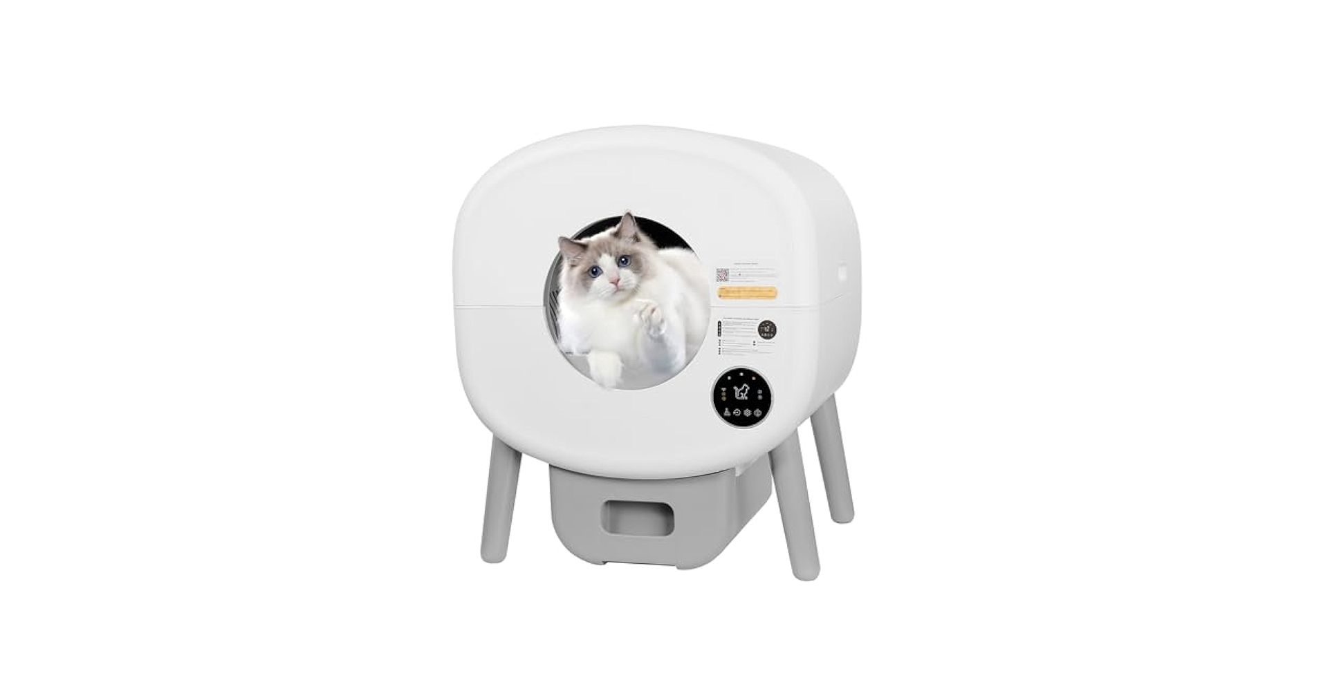 TAKOYI 猫トイレ 猫 自動 スマホ管理 センサー付き 飛散防止 自動清掃 TAKOYI 猫トイレ 猫 自動 スマホ管理 センサー付き 飛散防止