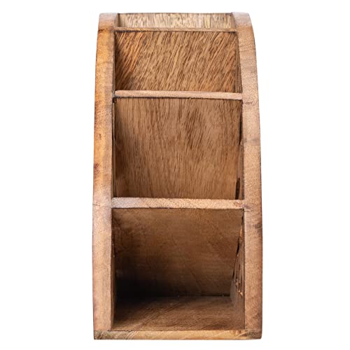 Organisateur télécommande en bois 4 cases anti-perte de boîtiers
