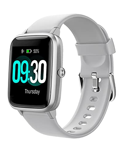 Willful Smart Watch for Android Phones and iOS Phones Compatible iPhone Samsung, IP68 Swimming Waterproof Smartwatch Fitness Tracker Fitness Watch Heart Rate Monitor Watches for Men Women (Gray)