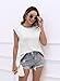 Womens Cap Sleeve Sweater Vest Summer Tops Sleeveless Tank 2026 Trendy Spring Clothes Striped Short Sleeve Shirts,Line White,Small